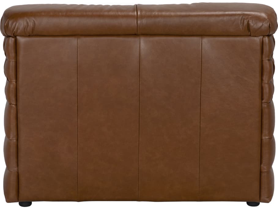 Noir Bandera Brown Leather Modular Chair