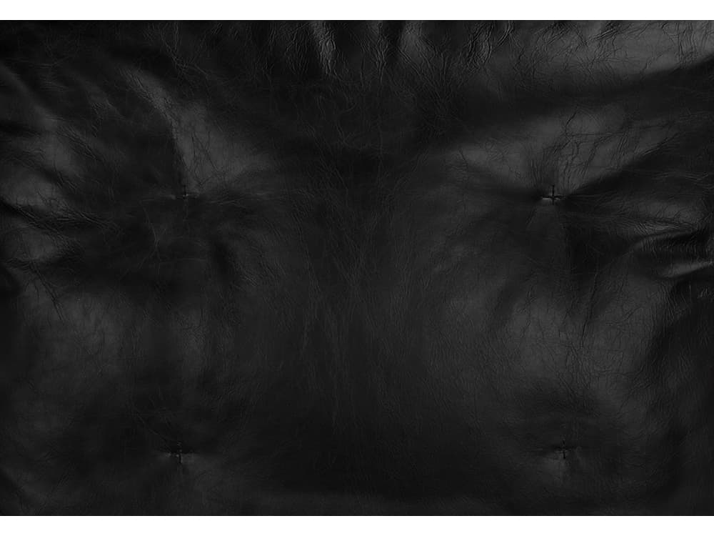 Noir Luther Black Leather Accent Chair