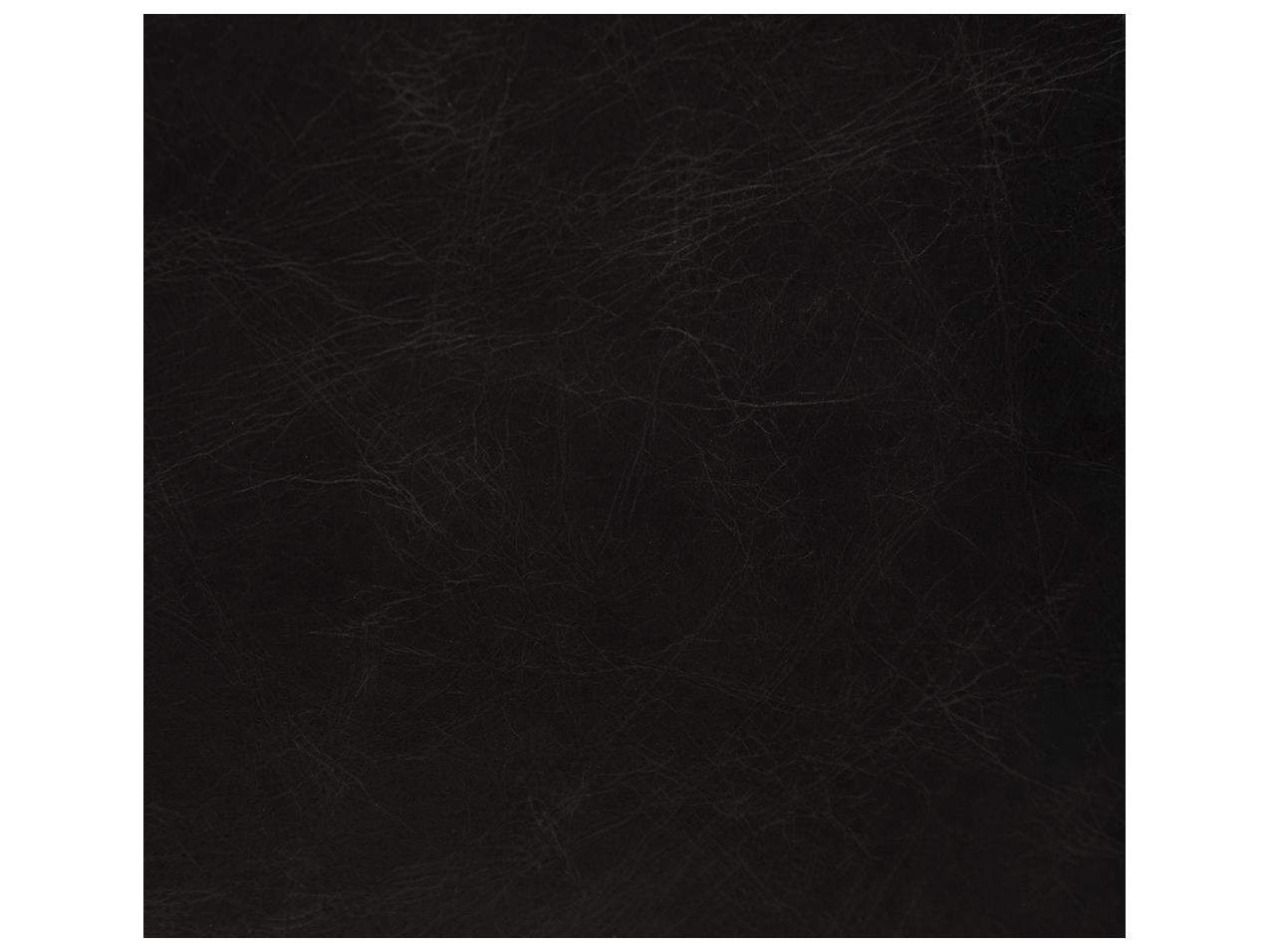 Noir Newton Black Leather Armless Dining Chair