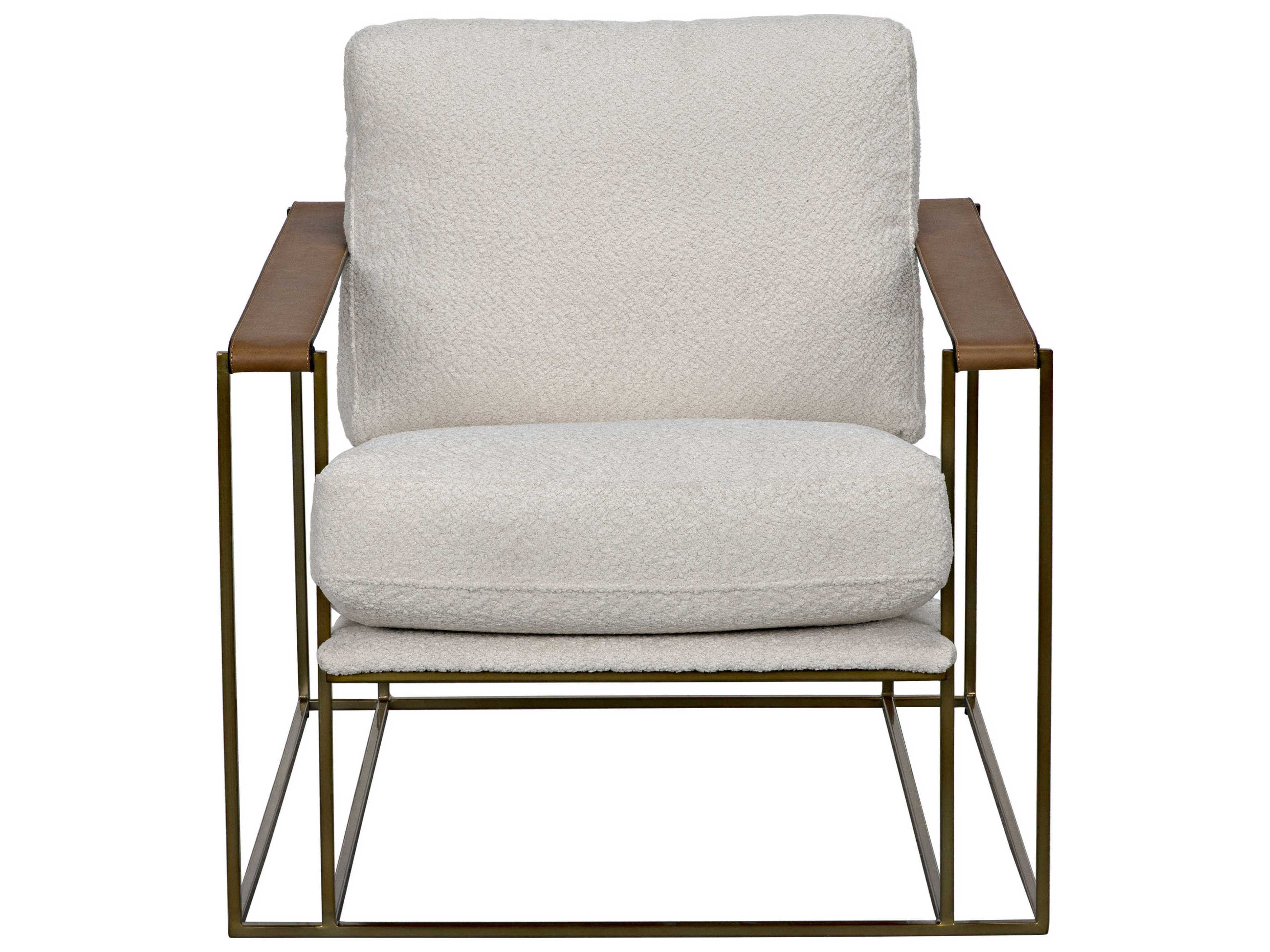 Noir Gold Fabric Accent Chair