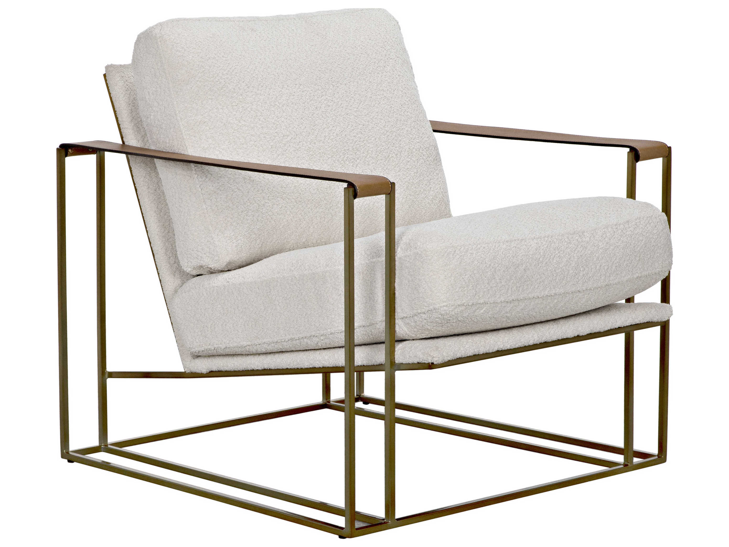 Noir Gold Fabric Accent Chair