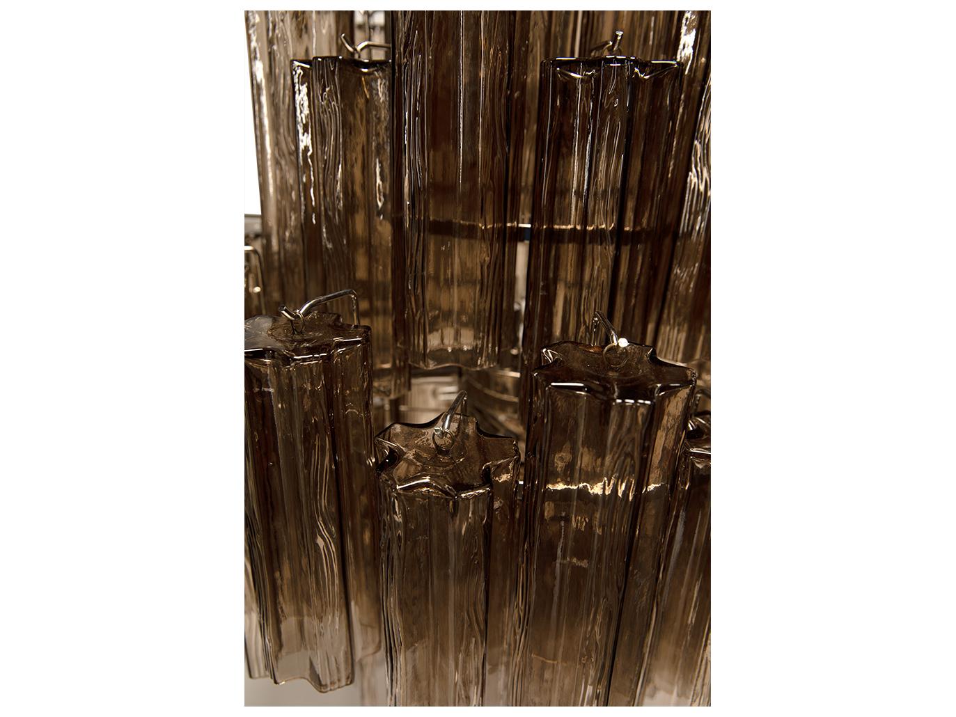 Noir Coco 9-light Silver Tiered Chandelier