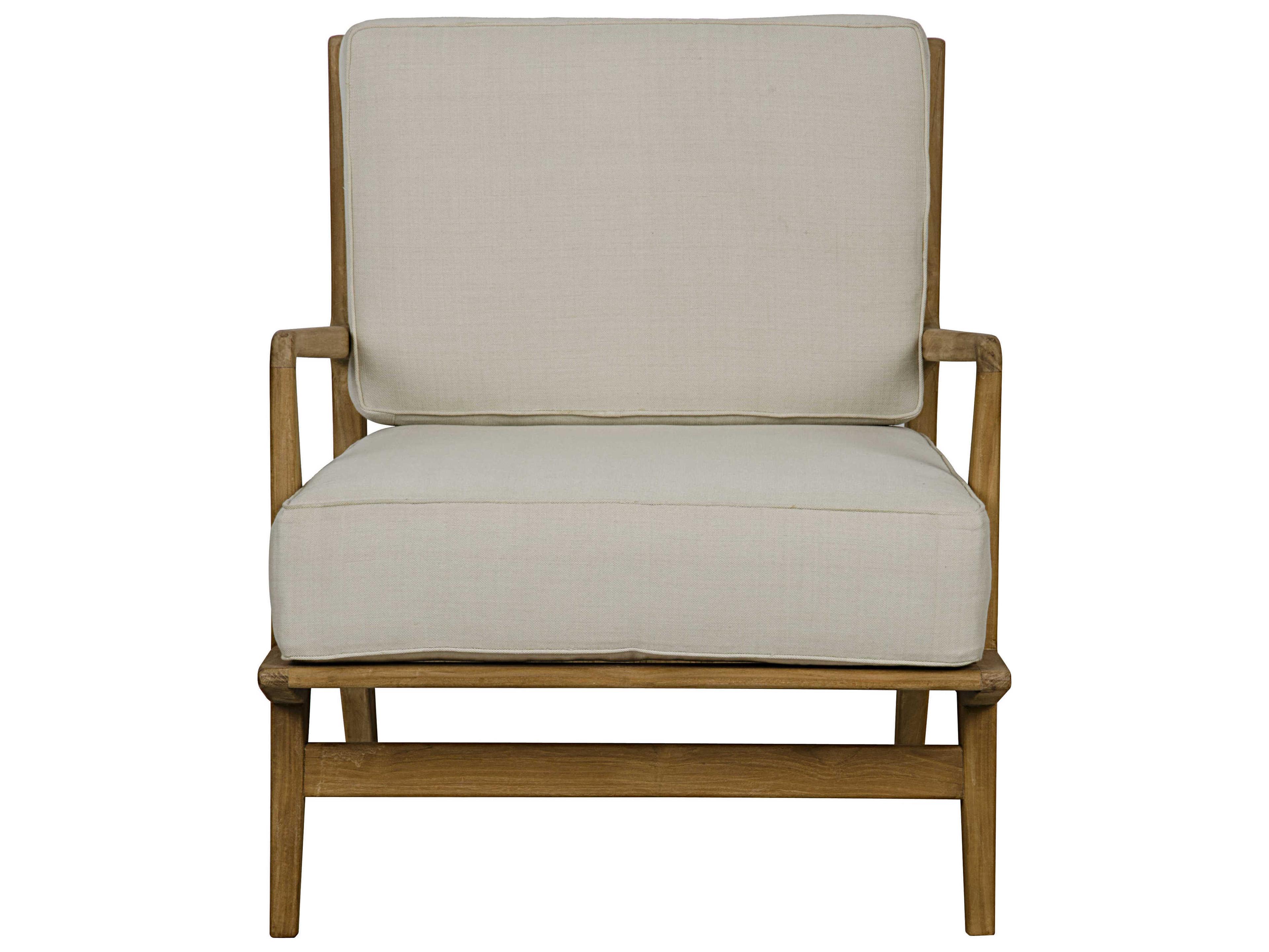 Noir Living Room Brown Fabric Accents Accent Chair