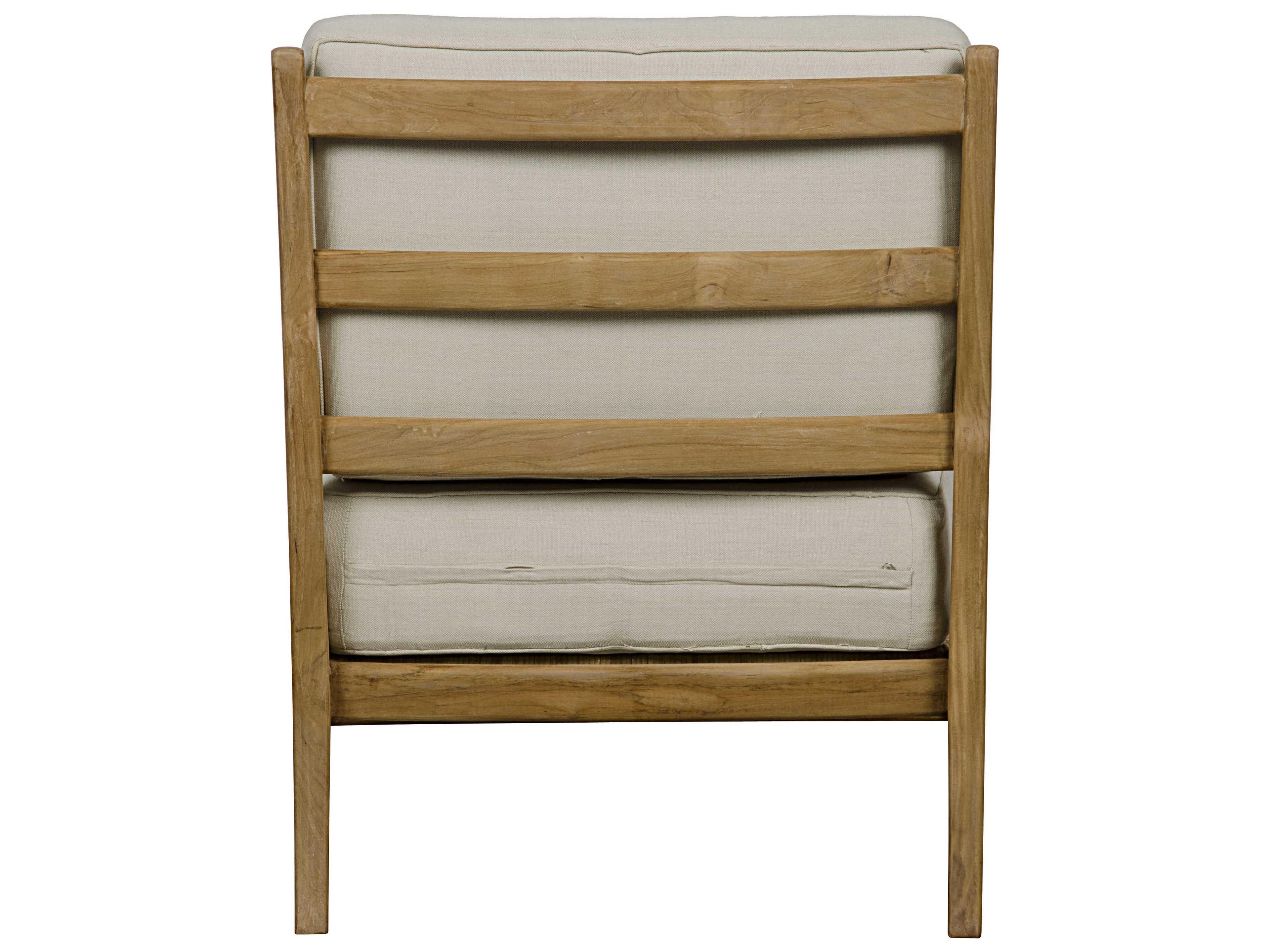 Noir Living Room Brown Fabric Accents Accent Chair