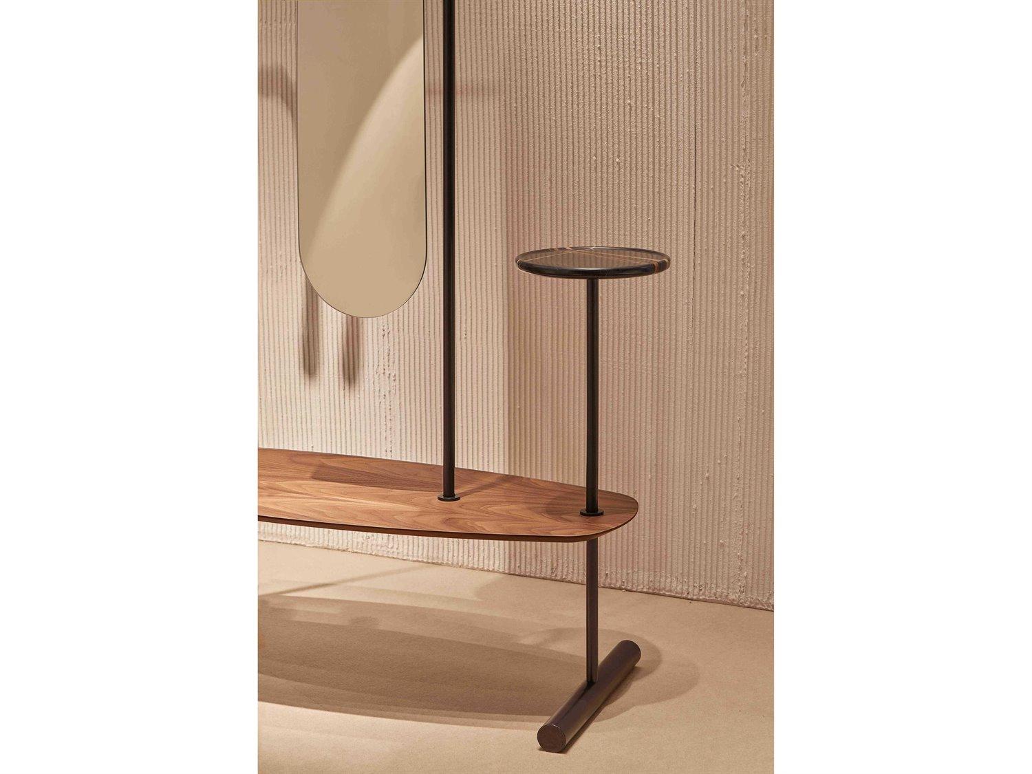 Nomon Arco Black Oval Floor Mirror