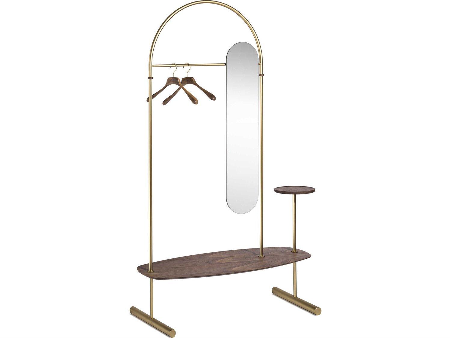 Nomon Arco Brass Oval Floor Mirror