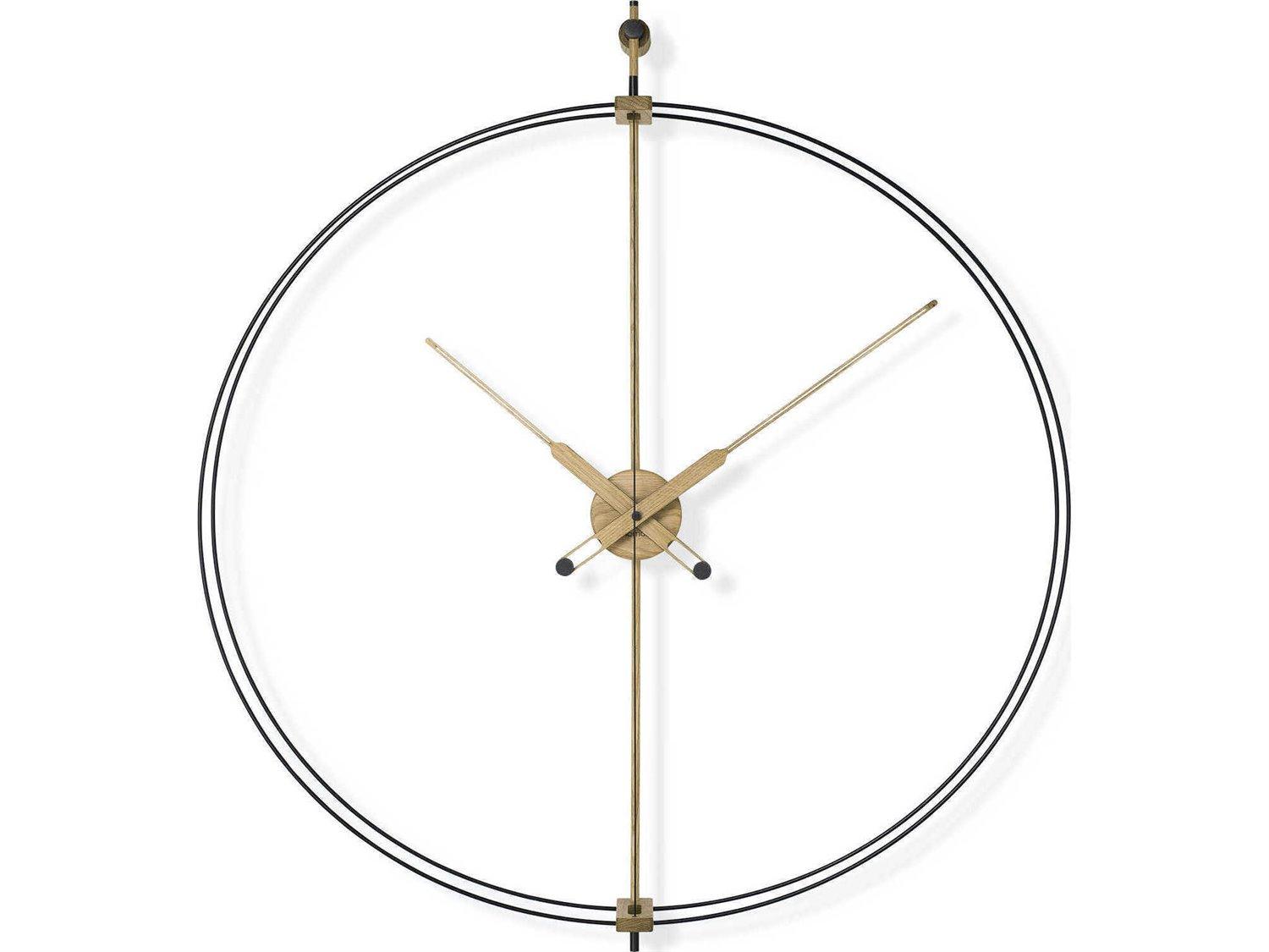 Nomon Barcelona Premium Black Brass Wall Clock