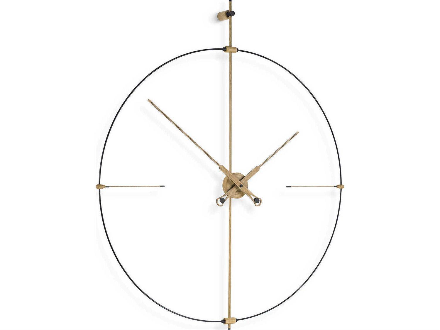 Nomon Bilbao Premium Black Oak Wall Clock