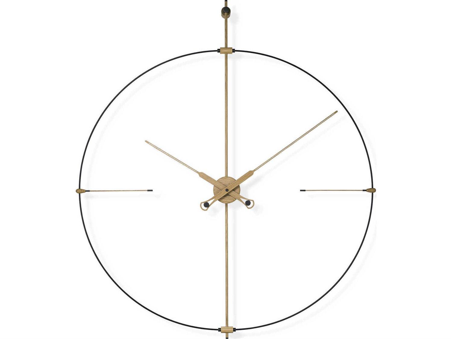 Nomon Bilbao Premium Black Oak Wall Clock