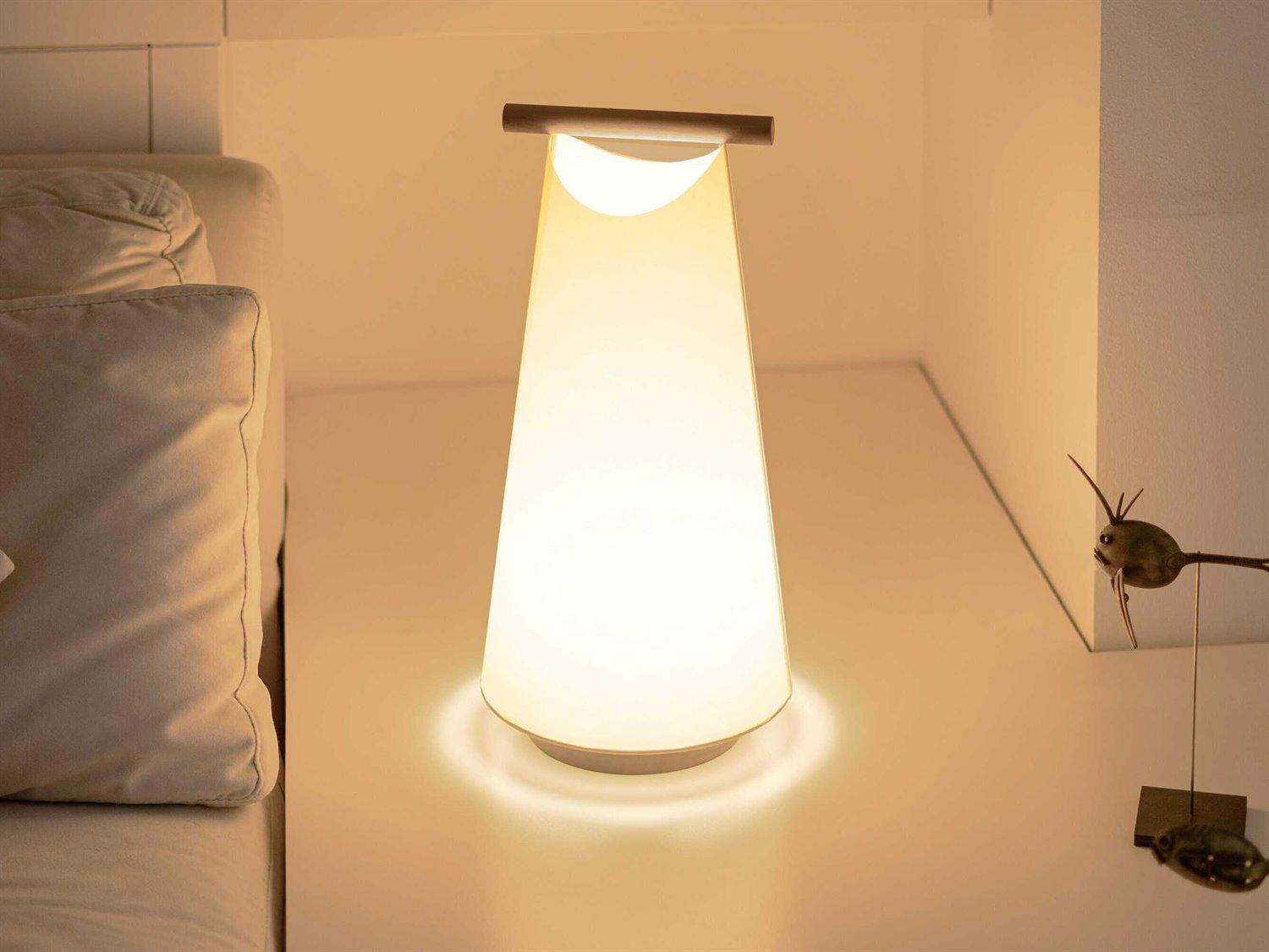 Nomon Catay Parchment Natural Walnut Brown Table Lamp