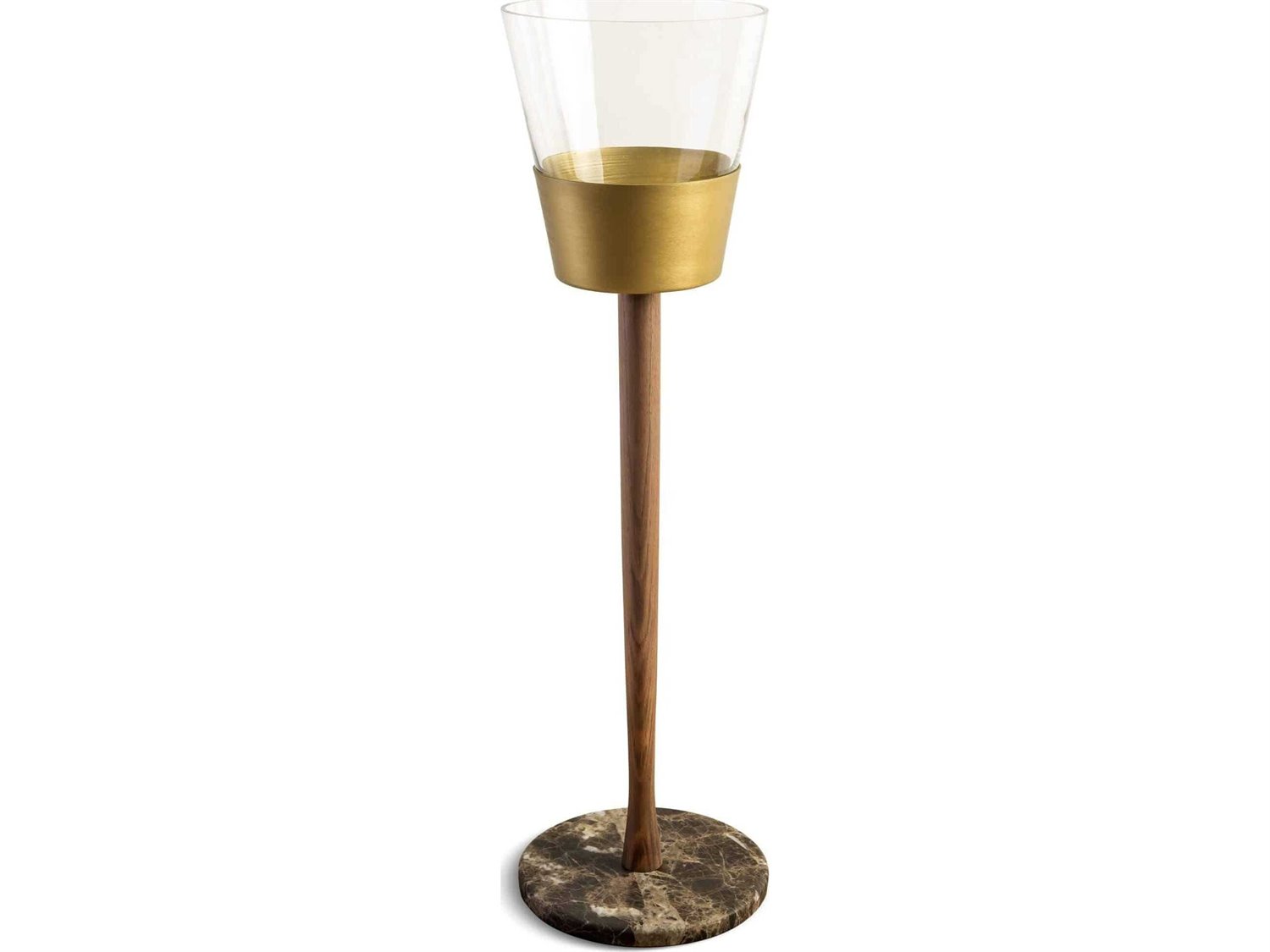 Nomon Champagnera Gold Natural Solid Walnut Champagne Bucket