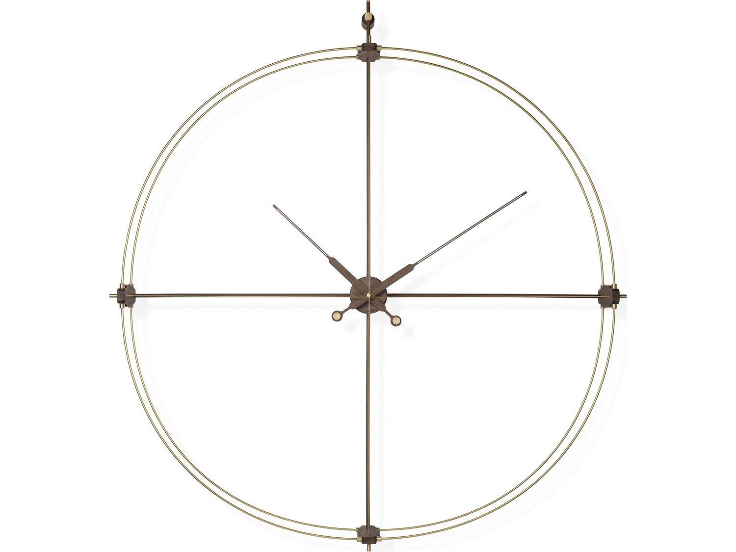 Nomon Delmori Brass Walnut Wall Clock