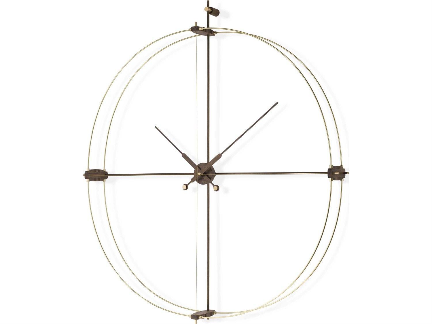 Nomon Delmori Brass Walnut Wall Clock