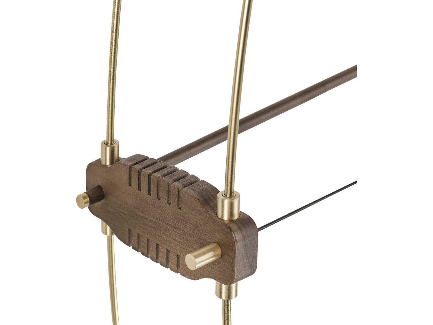 Nomon Delmori Brass Walnut Wall Clock