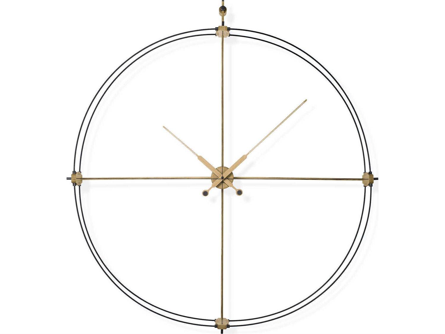 Nomon Delmori Black Oak Wall Clock