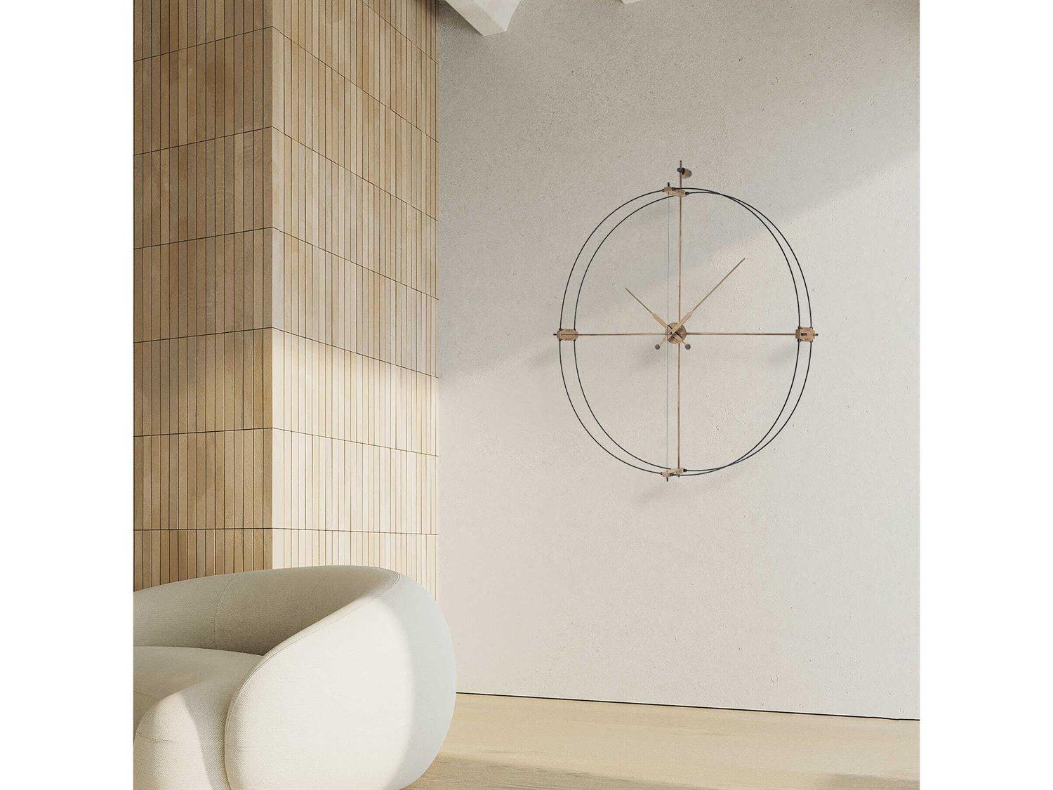 Nomon Delmori Black Oak Wall Clock