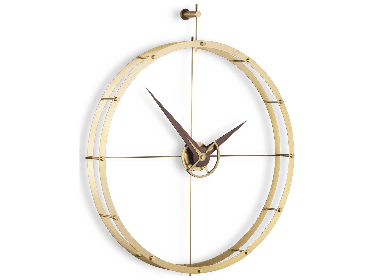 Nomon Doble Polished Brass Wall Clock