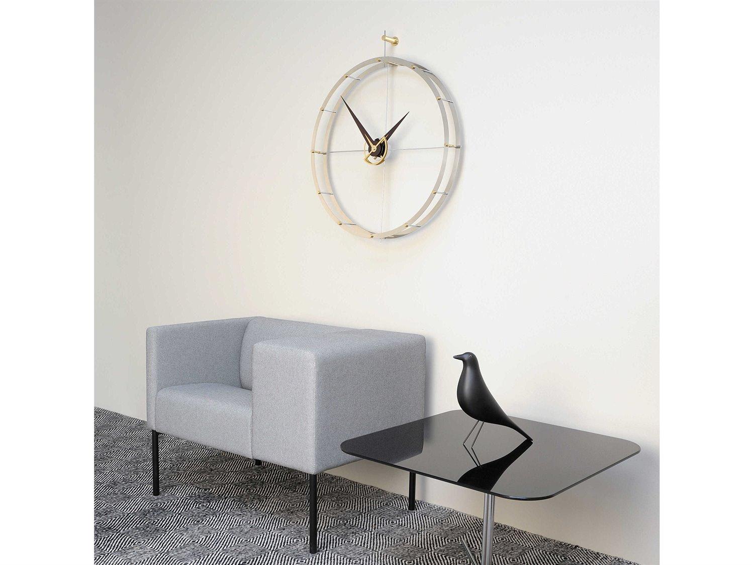 Nomon Doble Stainless Steel Wall Clock