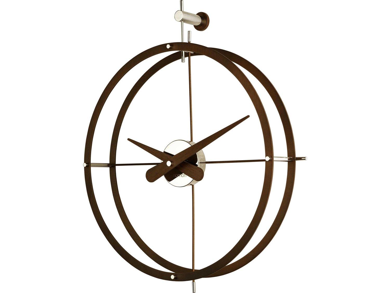 Nomon Dos Puntos Calabo Wood Wall Clock