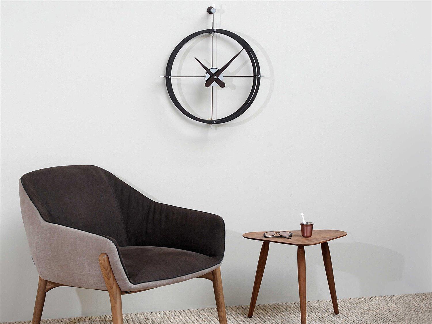 Nomon Dos Puntos Calabo Wood Wall Clock