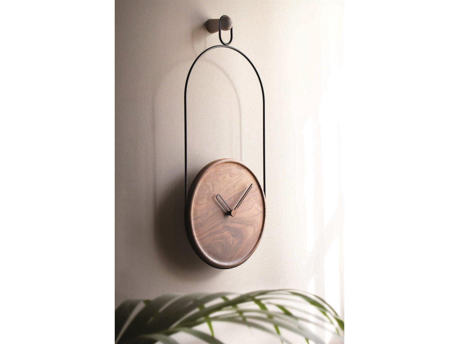 Nomon Eslabon Black Walnut Wall Clock