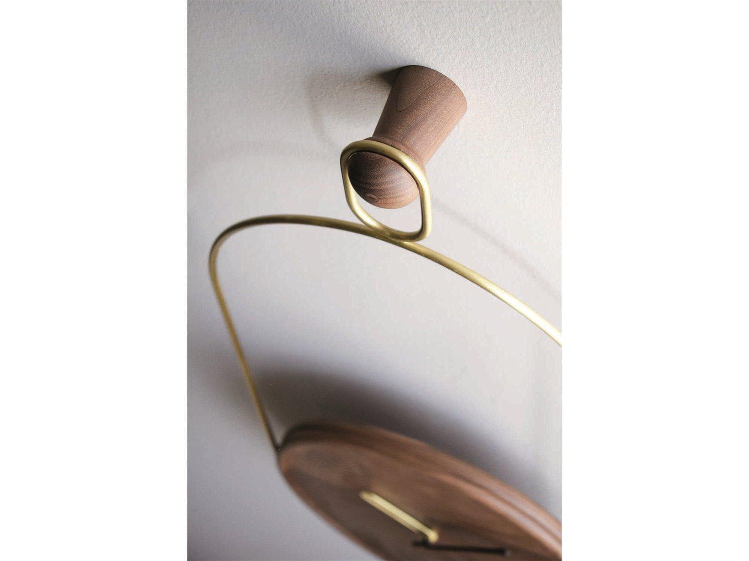 Nomon Eslabon Brass Walnut Wall Clock