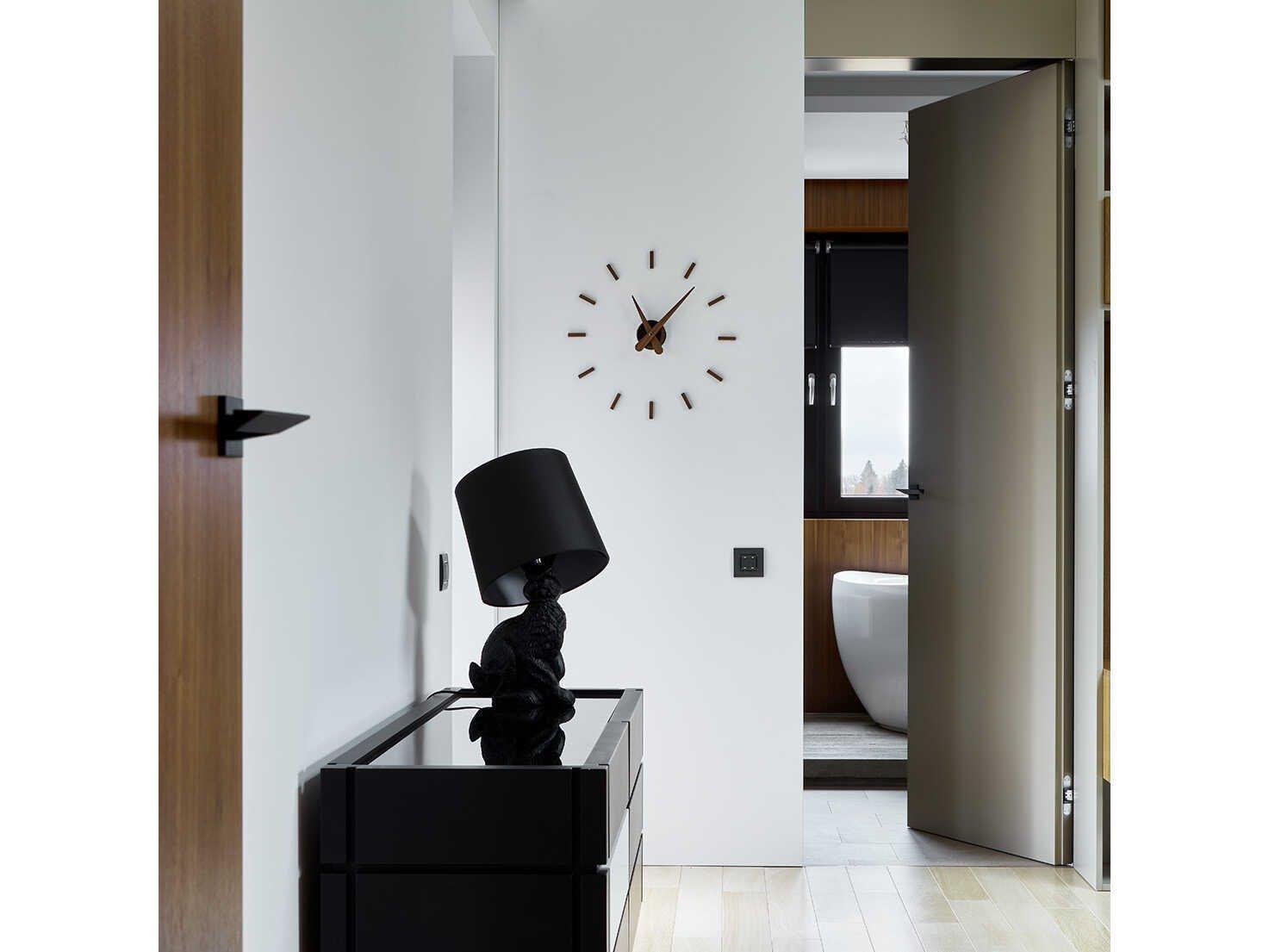 Nomon Sunset Walnut Graphite Wall Clock