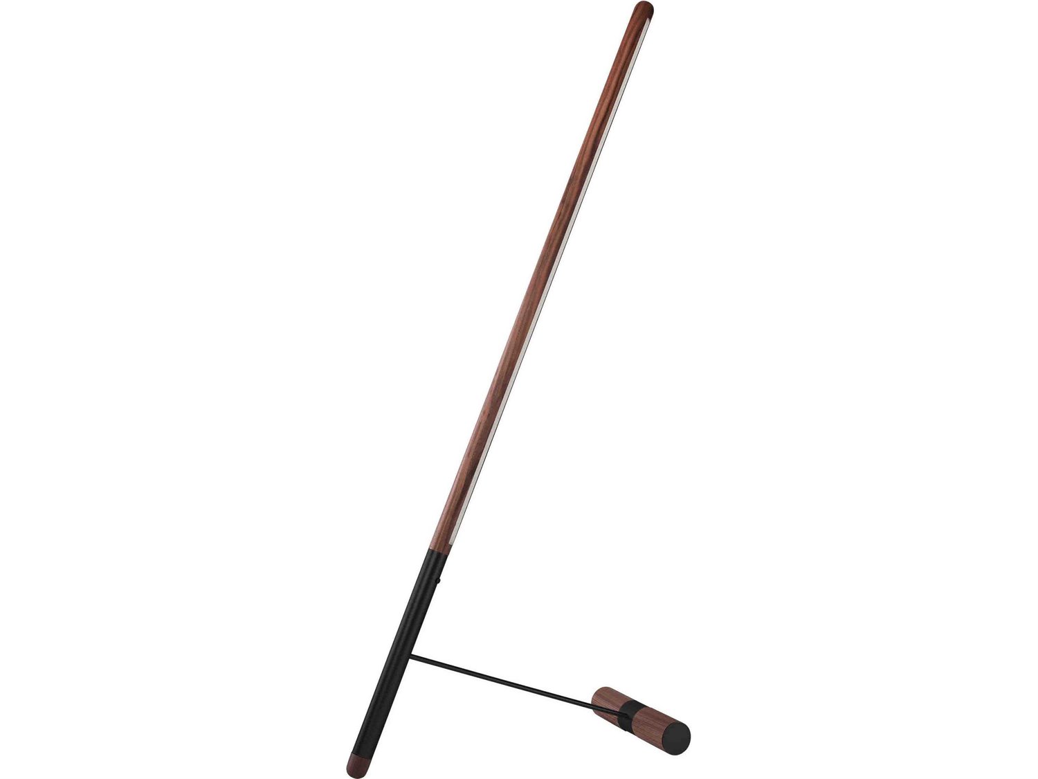 Nomon Linea Walnut Graphite Brown Floor Lamp