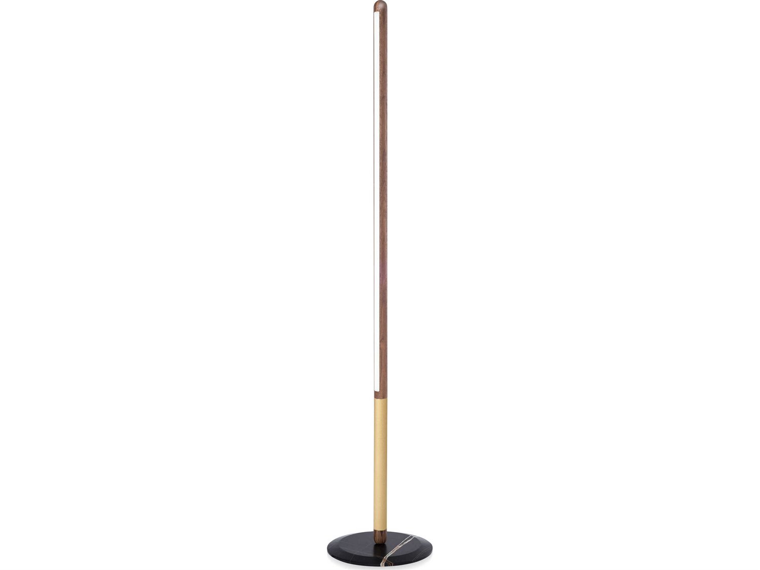 Nomon Linea Walnut Brass Floor Lamp