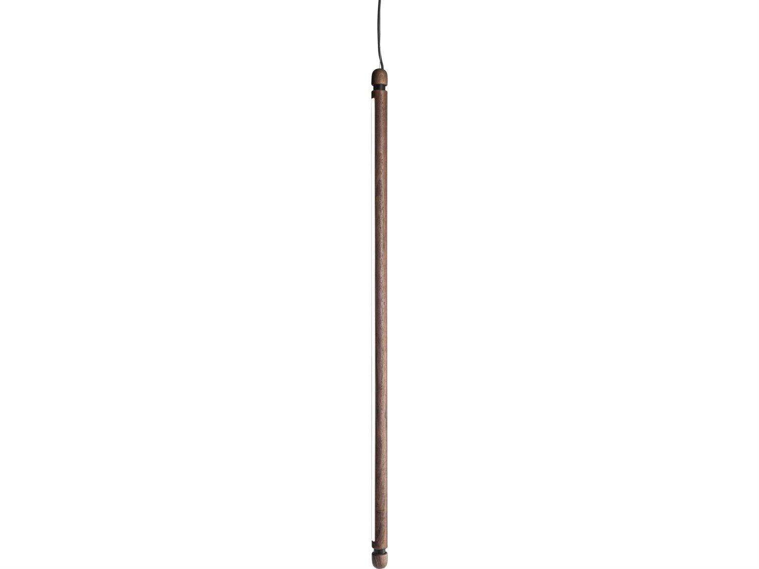 Nomon Linea 1-Light Walnut Graphite Brown Linear Mini Pendant
