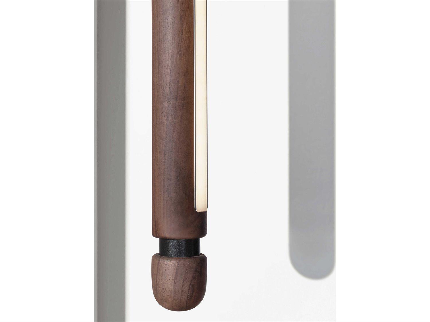 Nomon Linea 1-Light Walnut Graphite Brown Linear Mini Pendant