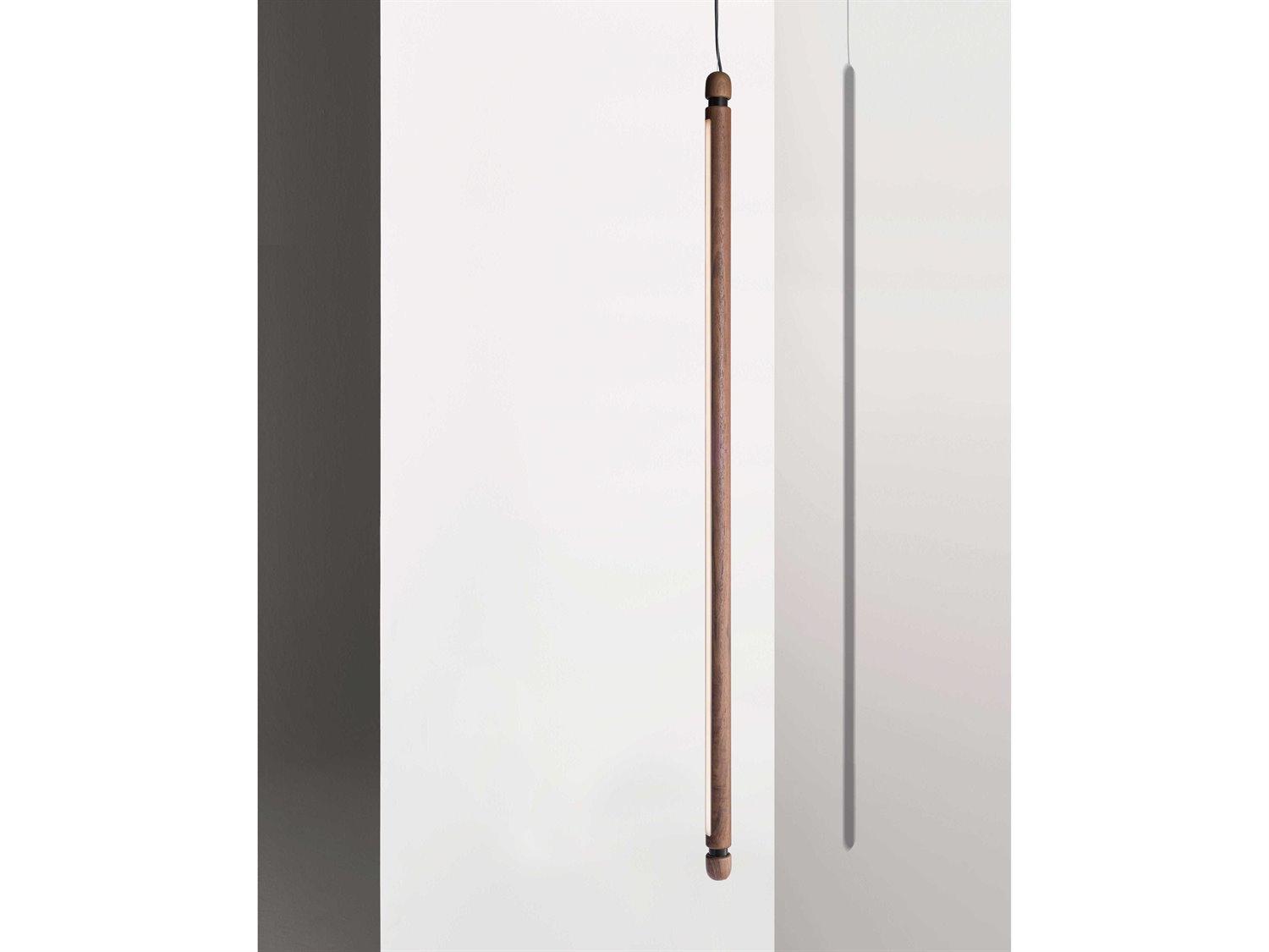 Nomon Linea 1-Light Walnut Graphite Brown Linear Mini Pendant