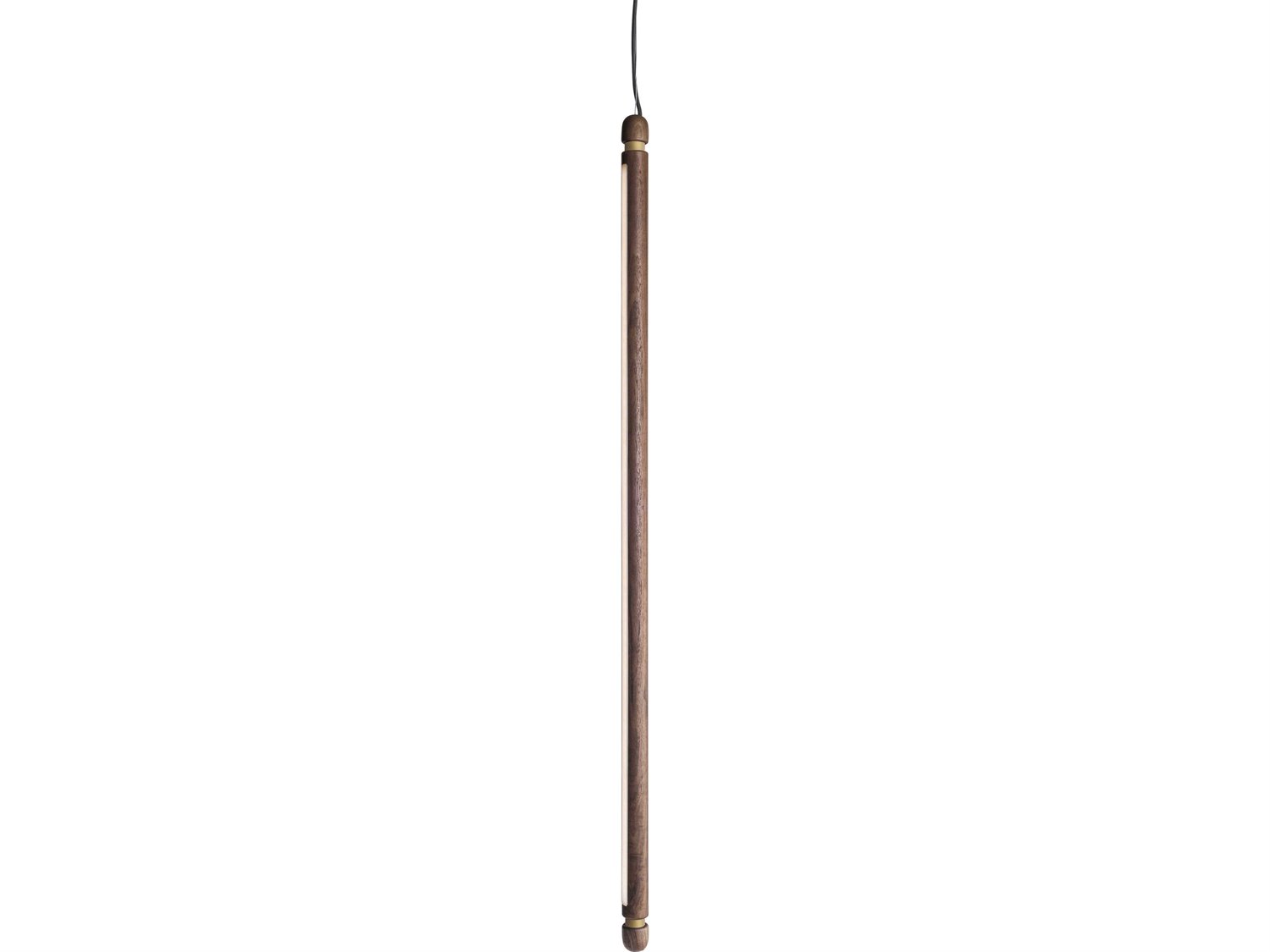 Nomon Linea 1-Light Walnut Brass Linear Mini Pendant