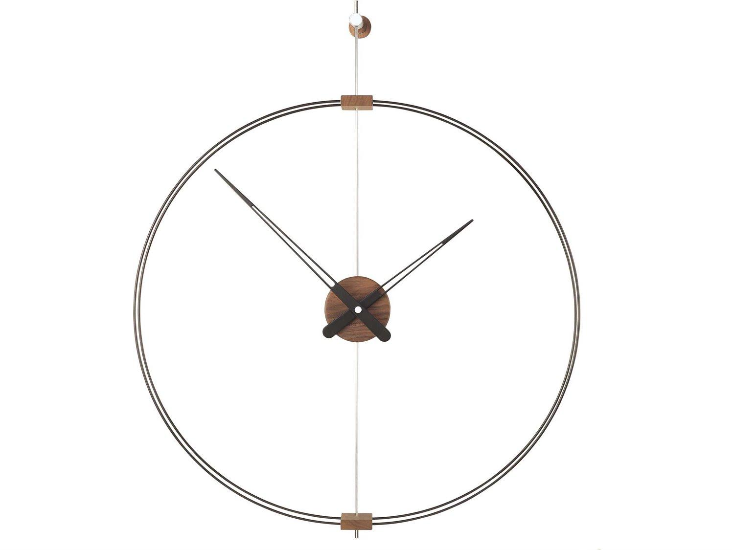 Nomon Mini Barcelona Black Brass Wall Clock