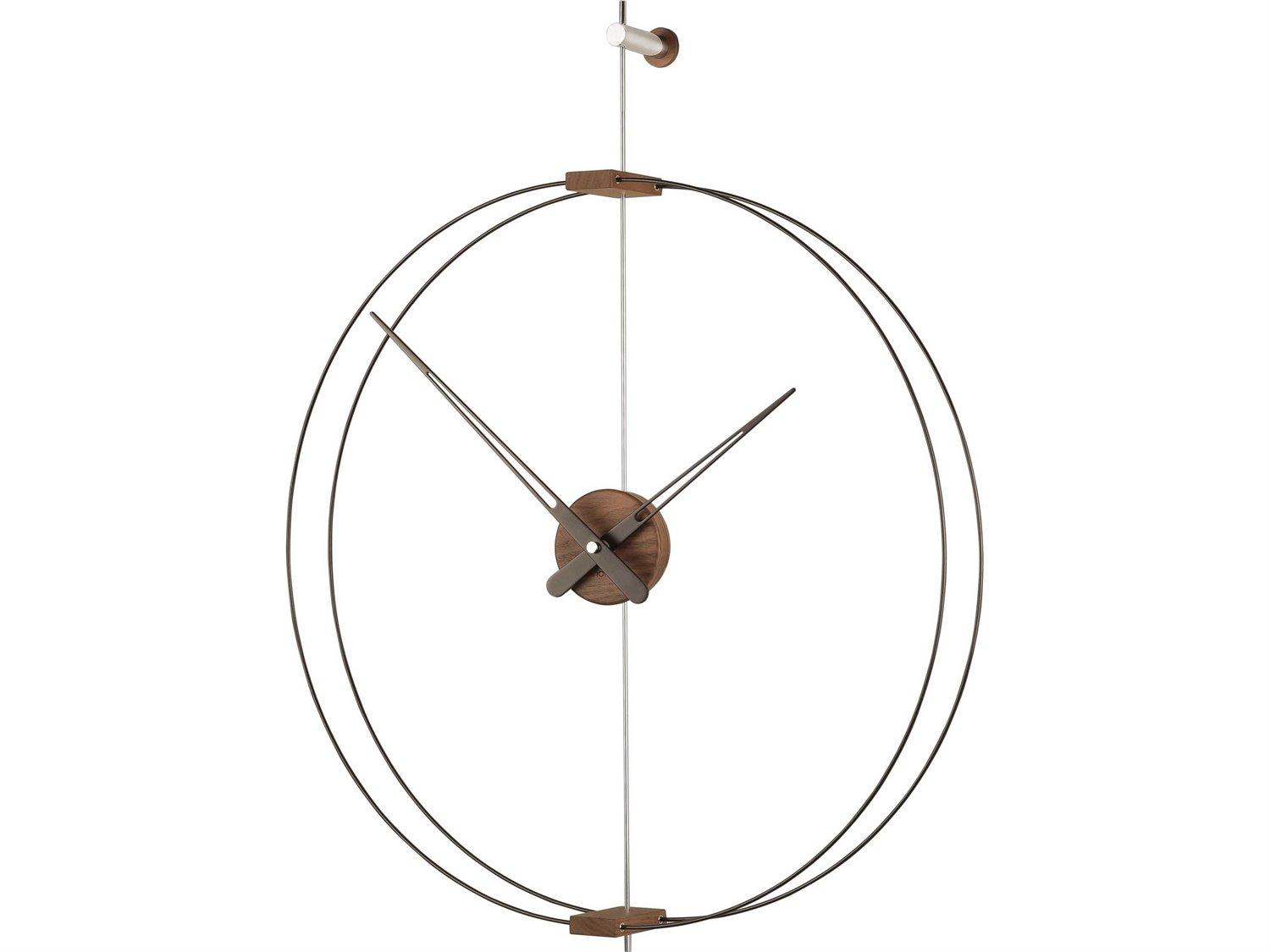 Nomon Mini Barcelona Black Brass Wall Clock