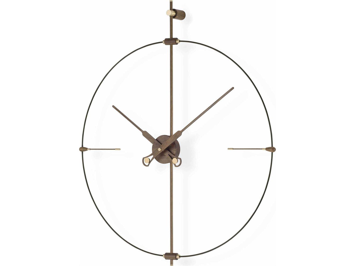 Nomon Mini Bilbao Black Walnut Wall Clock