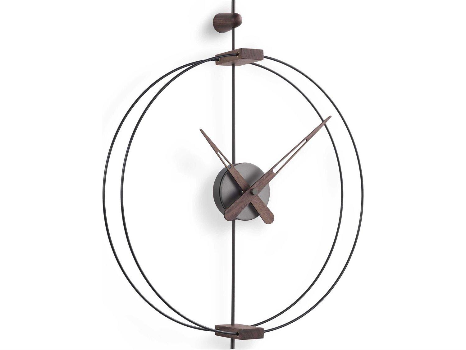 Nomon Micro Barcelona Black Graphite Wall Clock