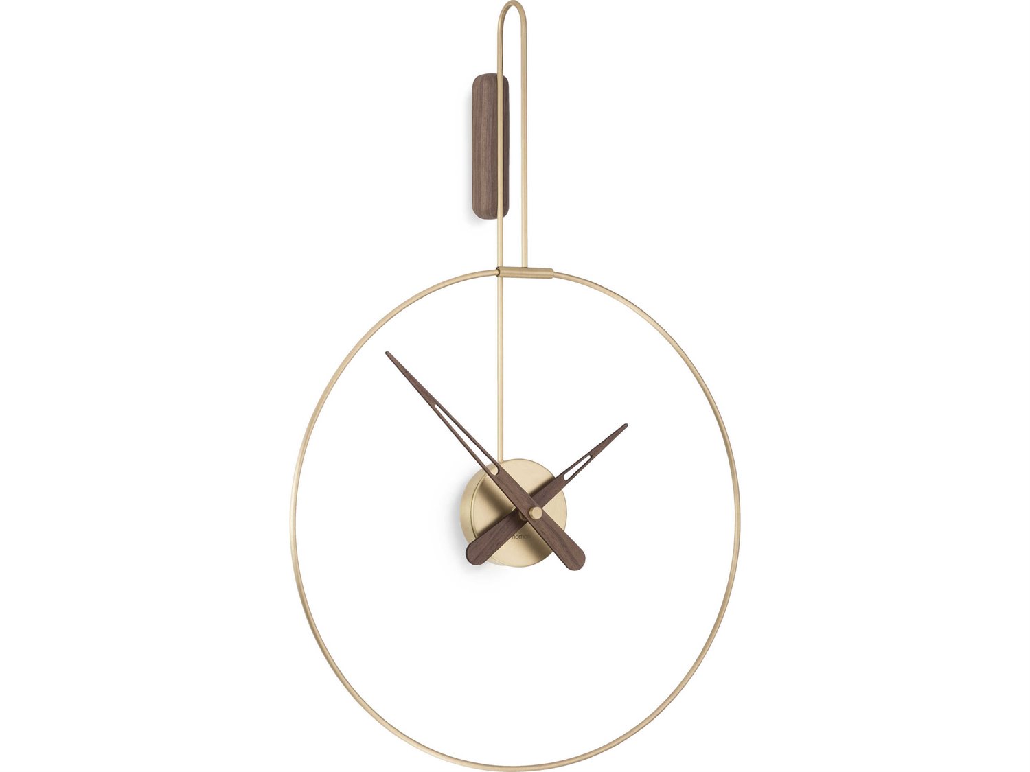 Nomon Micro Daro Polished Brass Wall Clock