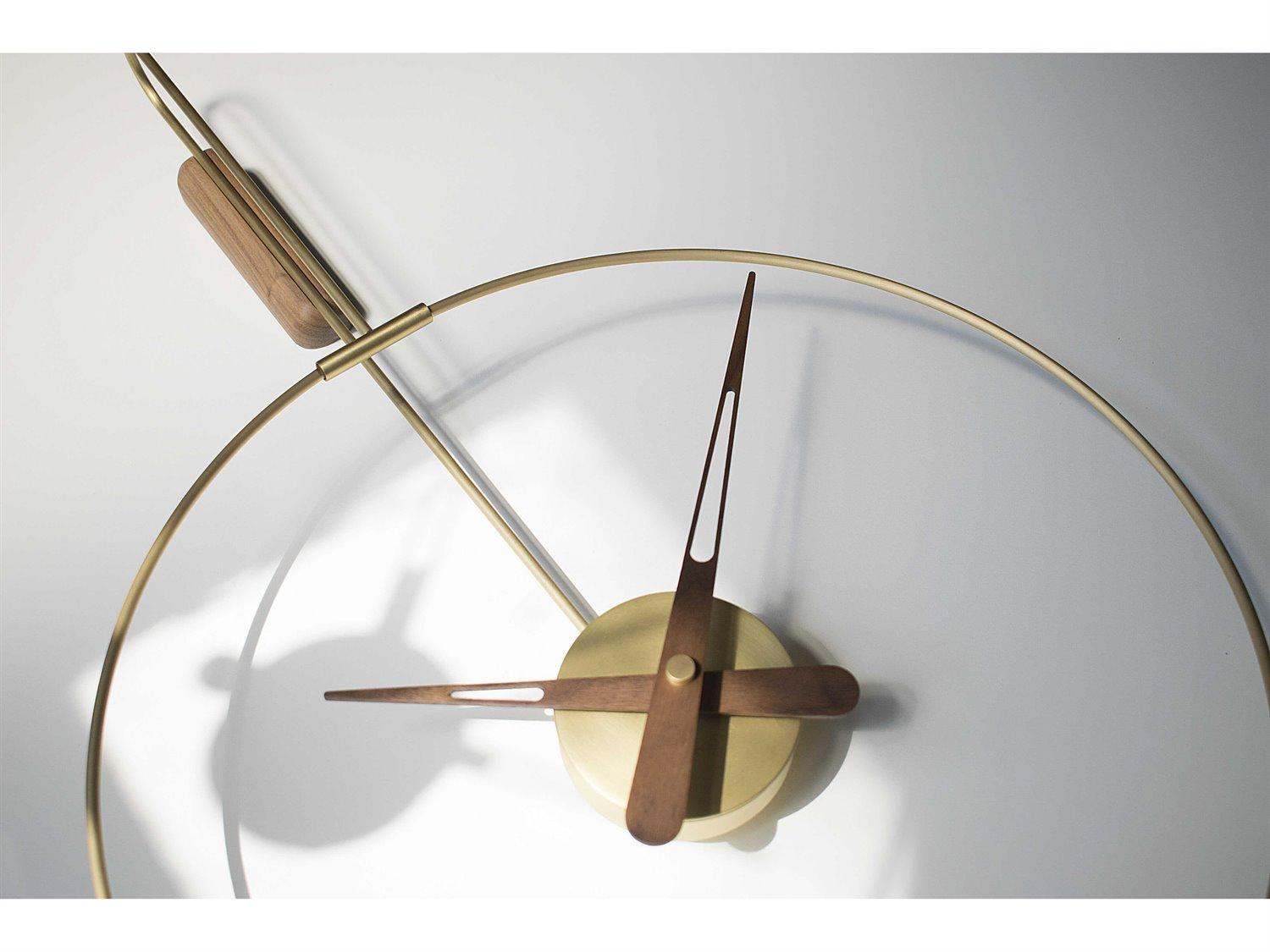 Nomon Micro Daro Polished Brass Wall Clock