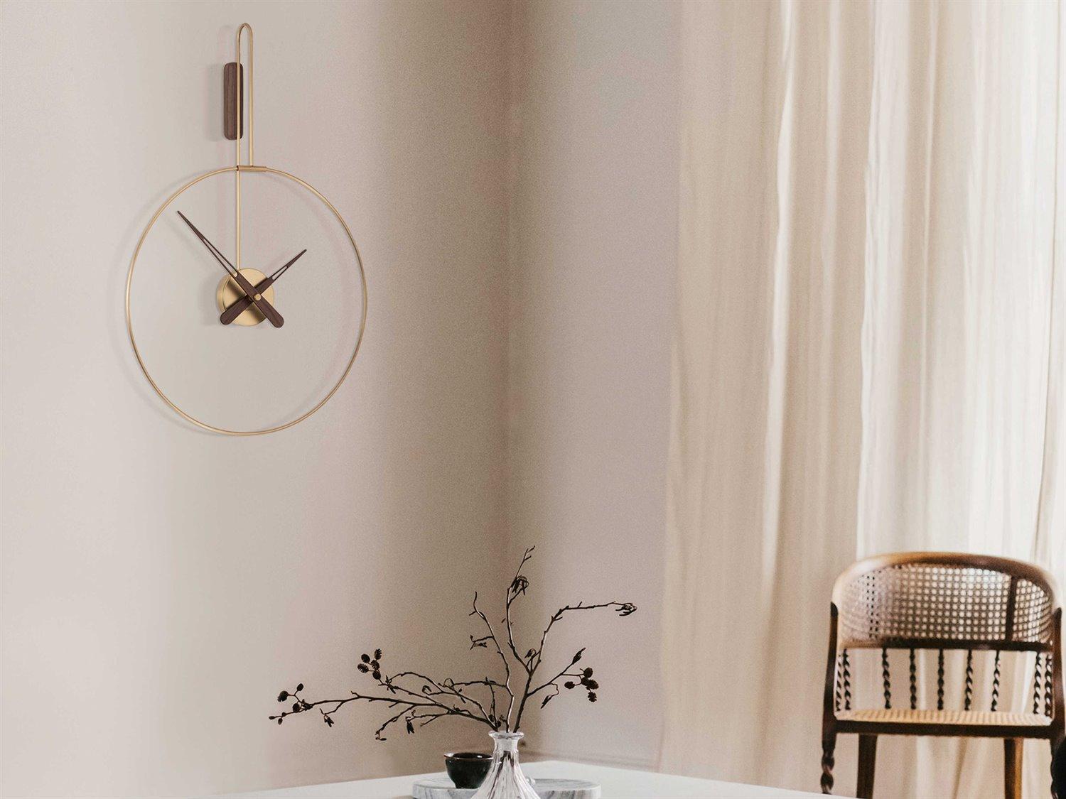 Nomon Micro Daro Polished Brass Wall Clock