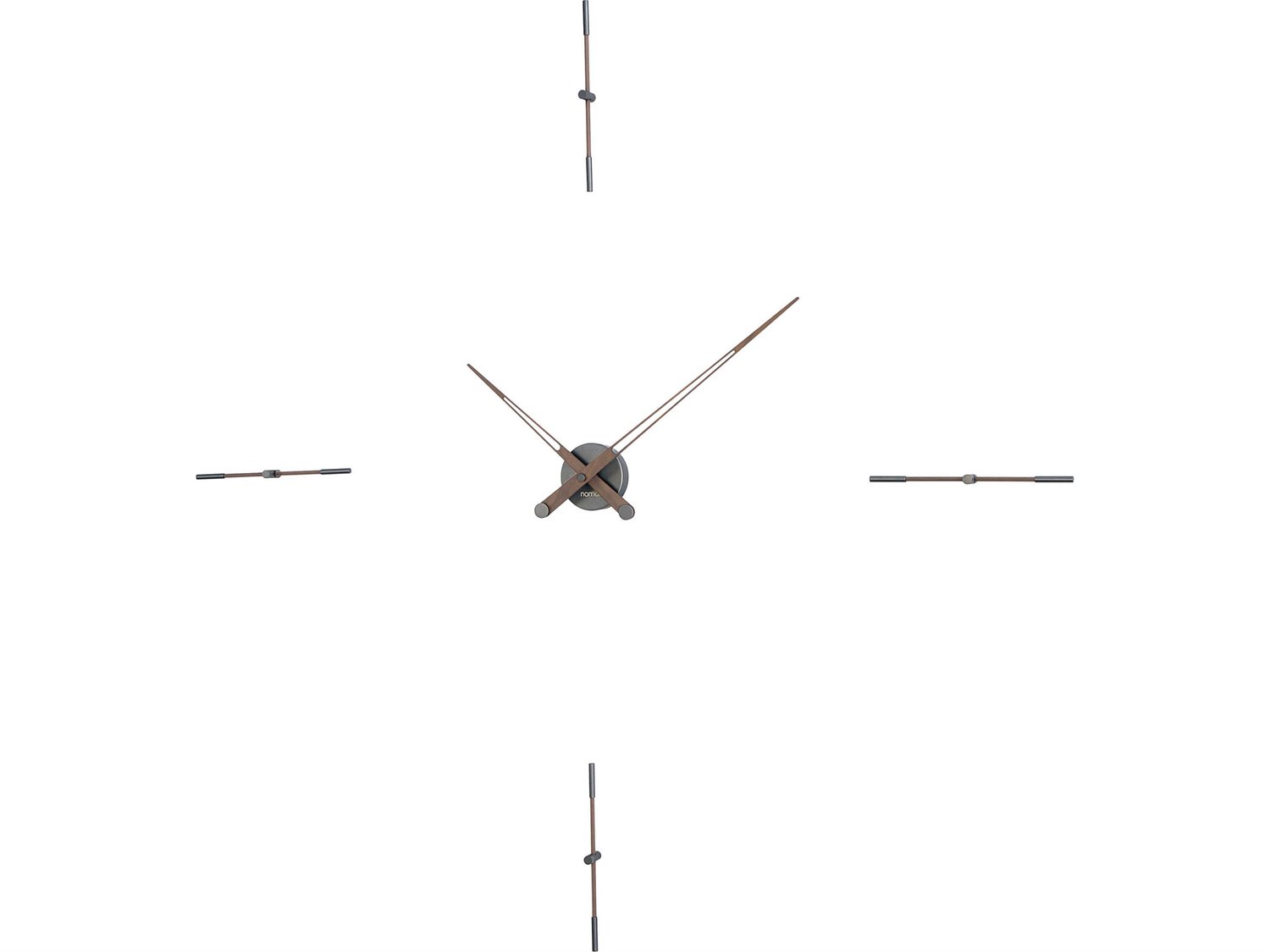Nomon Merlin Graphite Walnut Wall Clock