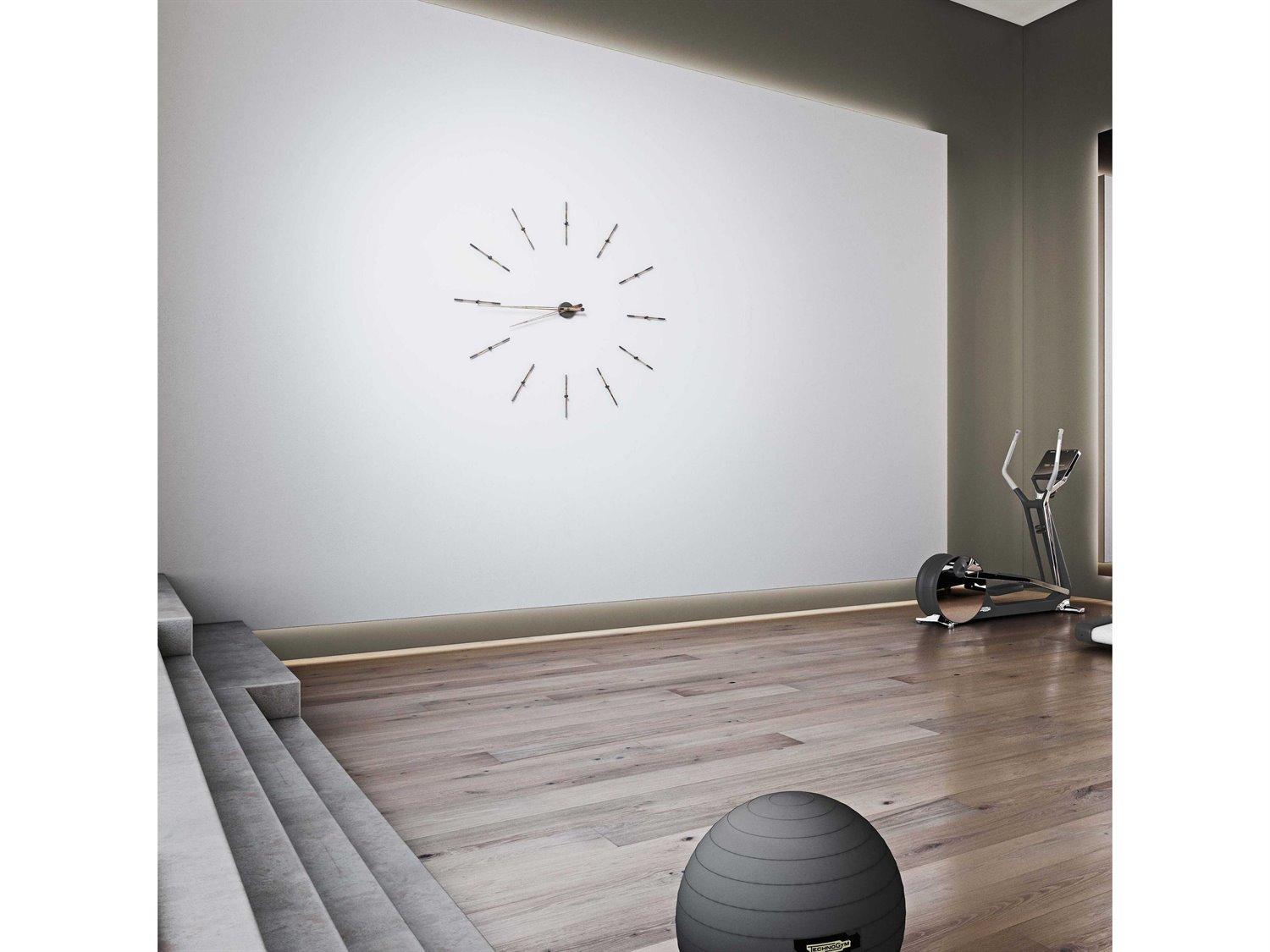 Nomon Merlin Graphite Walnut Wall Clock