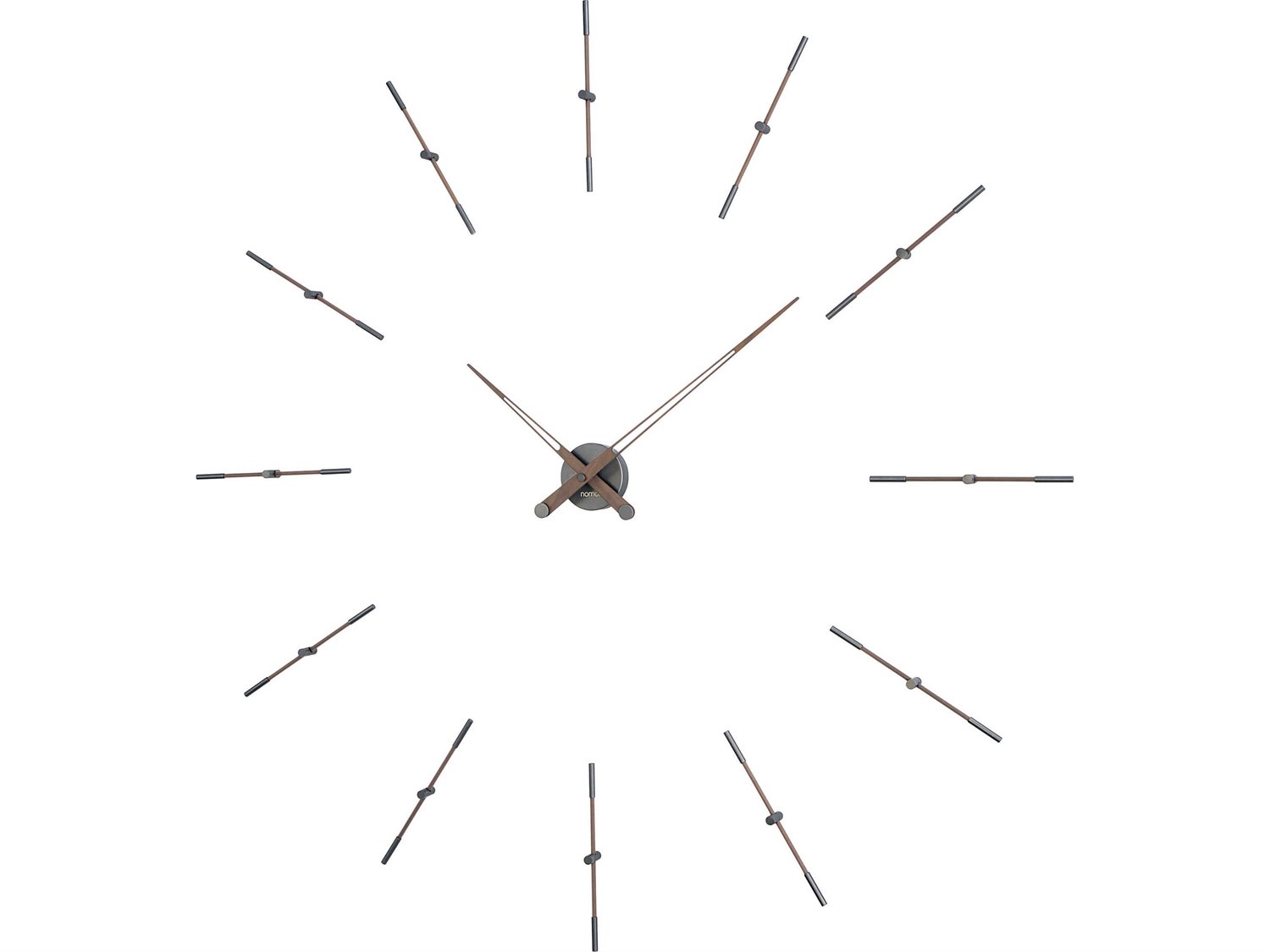 Nomon Merlin Graphite Walnut Wall Clock