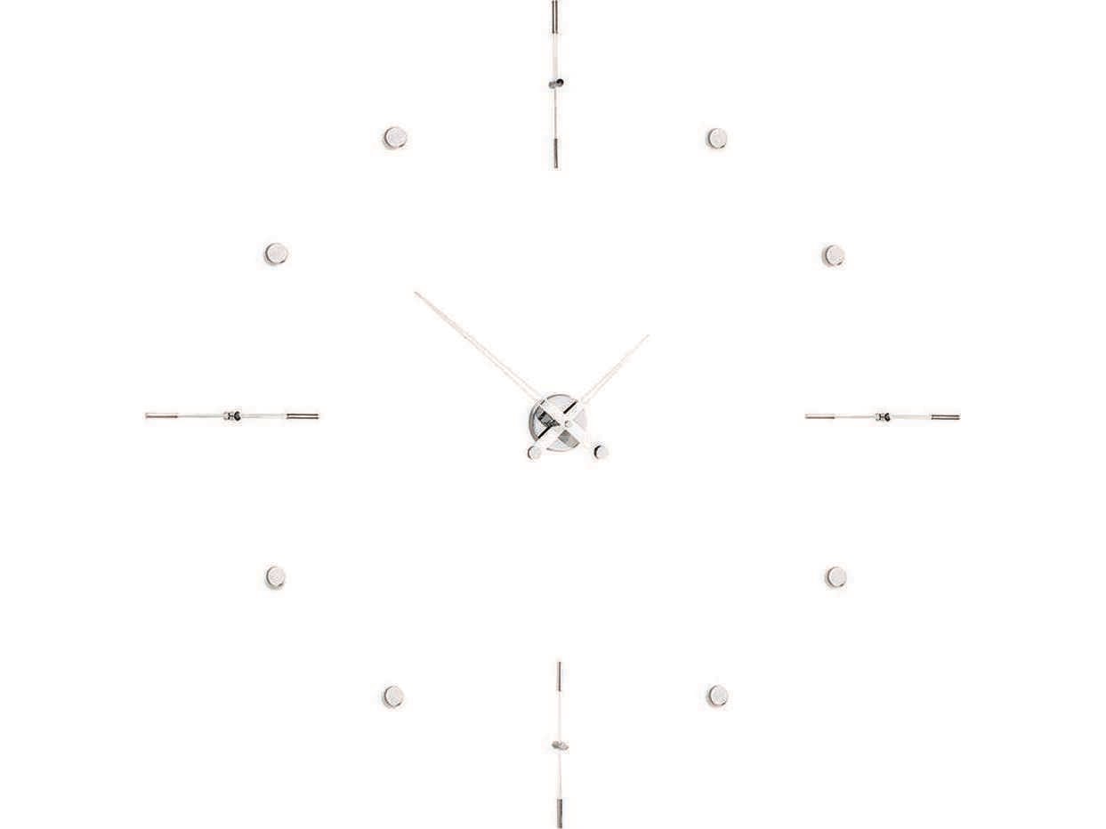 Nomon Mixto Chrome White Wall Clock