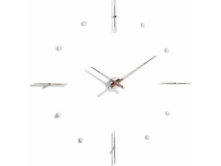 Nomon Mixto Chrome Walnut Wall Clock