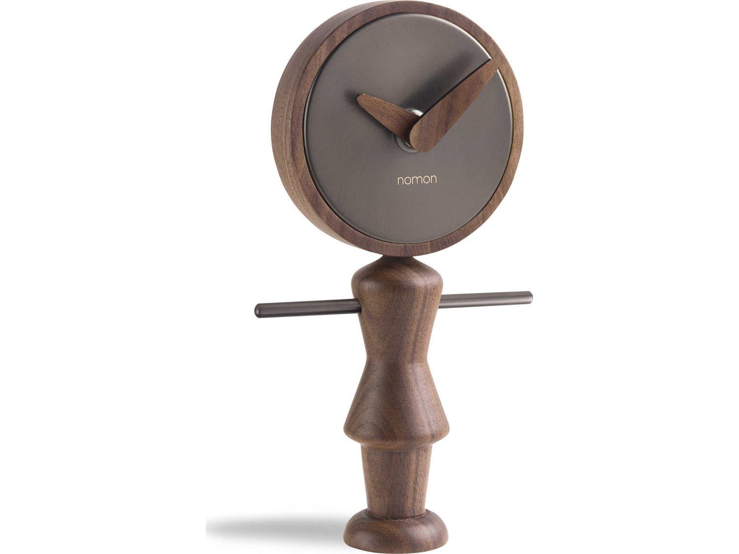 Nomon Nena Walnut Graphite Clock