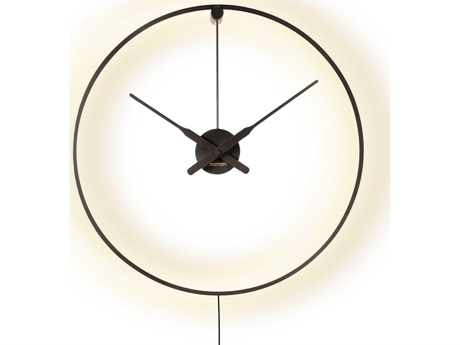 Nomon Mini Ombra Black Wall Clock