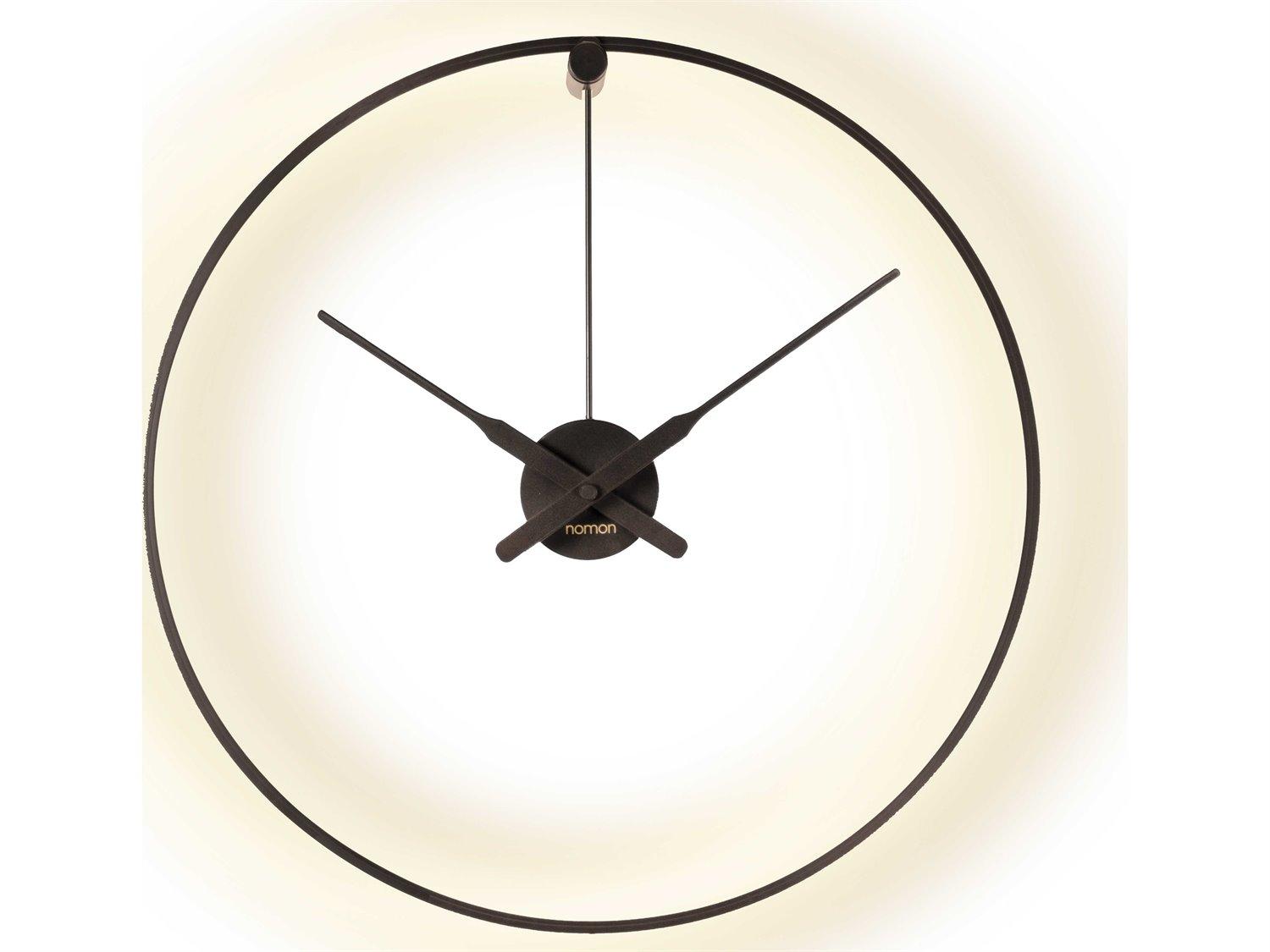 Nomon Mini Ombra Black Wall Clock