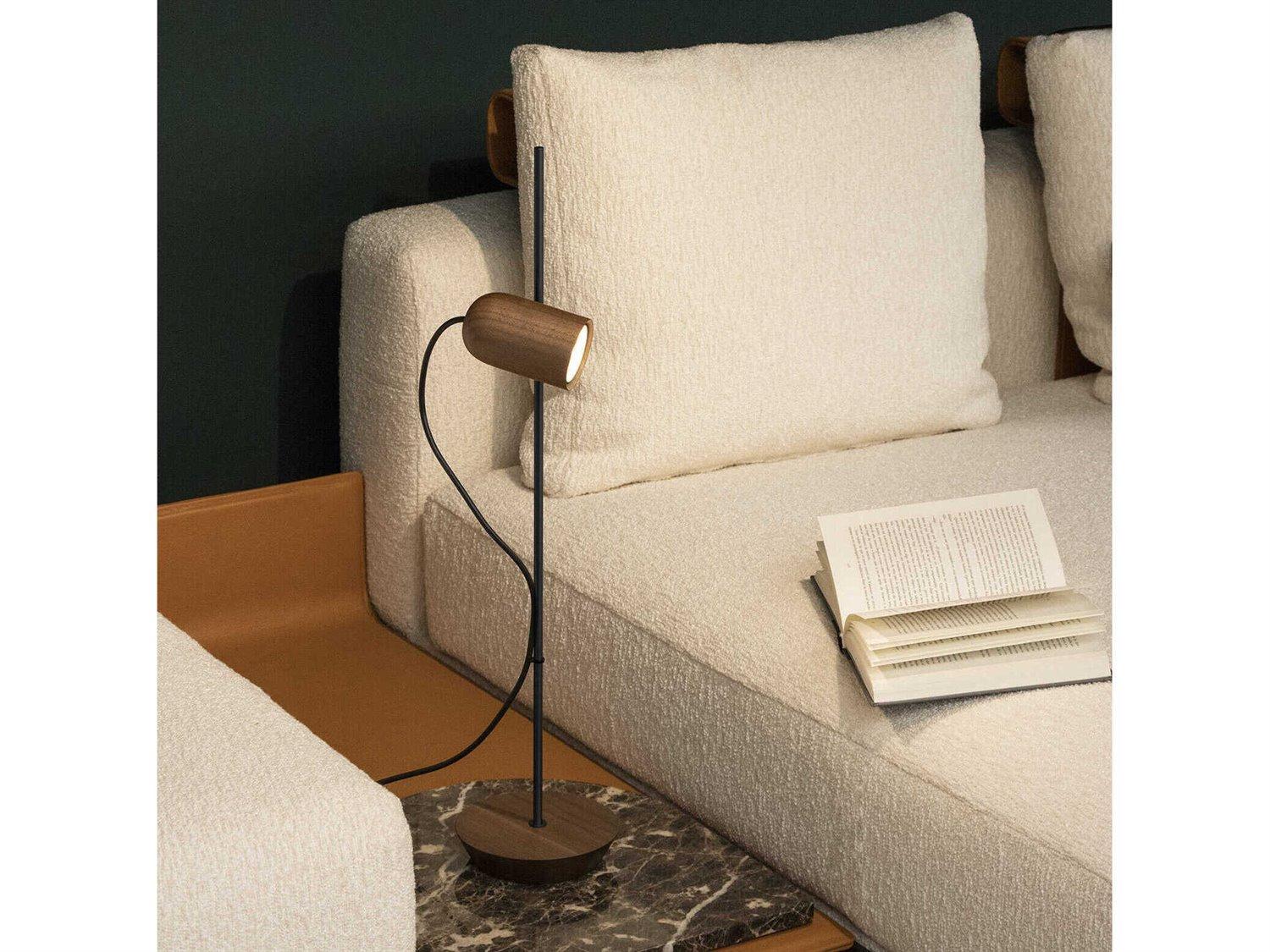 Nomon Onfa Walnut Wood Graphite Buffet Lamp