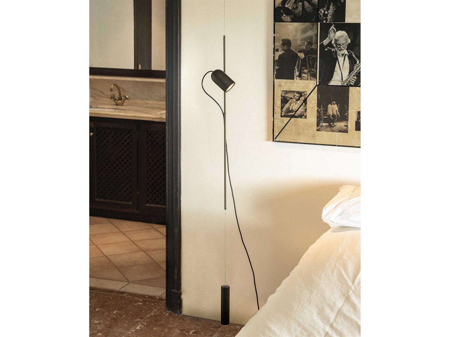 Nomon Onfa 1-Light Black Wood Graphite Linear Mini Pendant